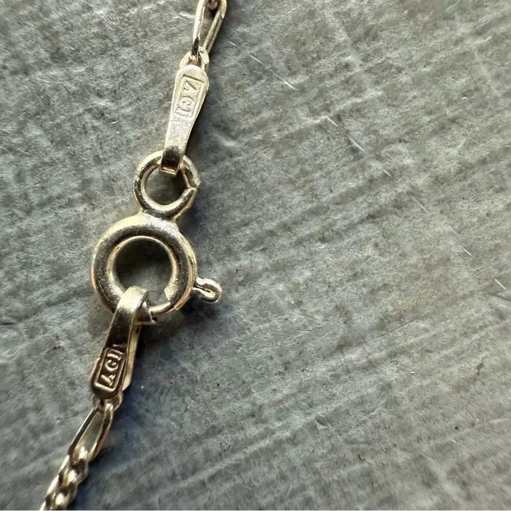 925 Sterling Silver Crystal Pendant Necklace